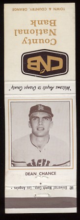 1965 County National Bank Angels Matchbook Chance